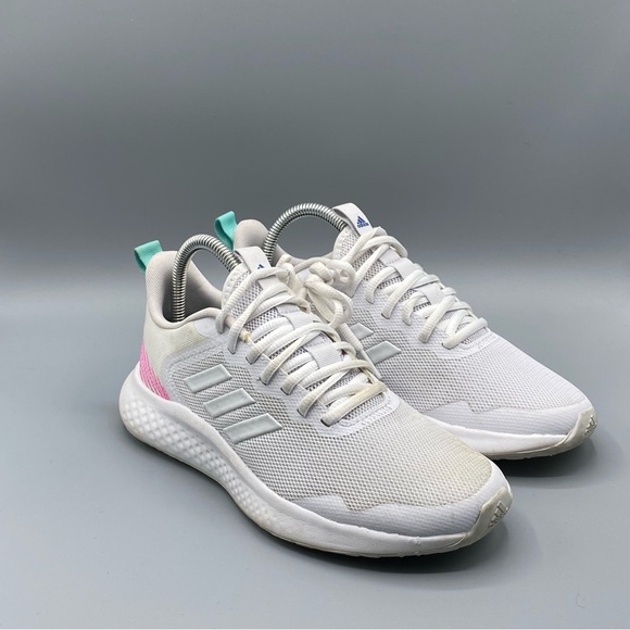 Adidas Fluidstreet Womens 6 Running Shoes Cloud White Athletic Sneakers - Picture 4 of 4